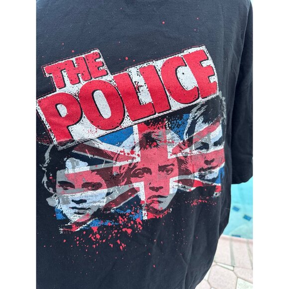 The Police World Tour 2007-2008 T-Shirt Size XL Black Vintage Band Tee - Picture 2 of 8